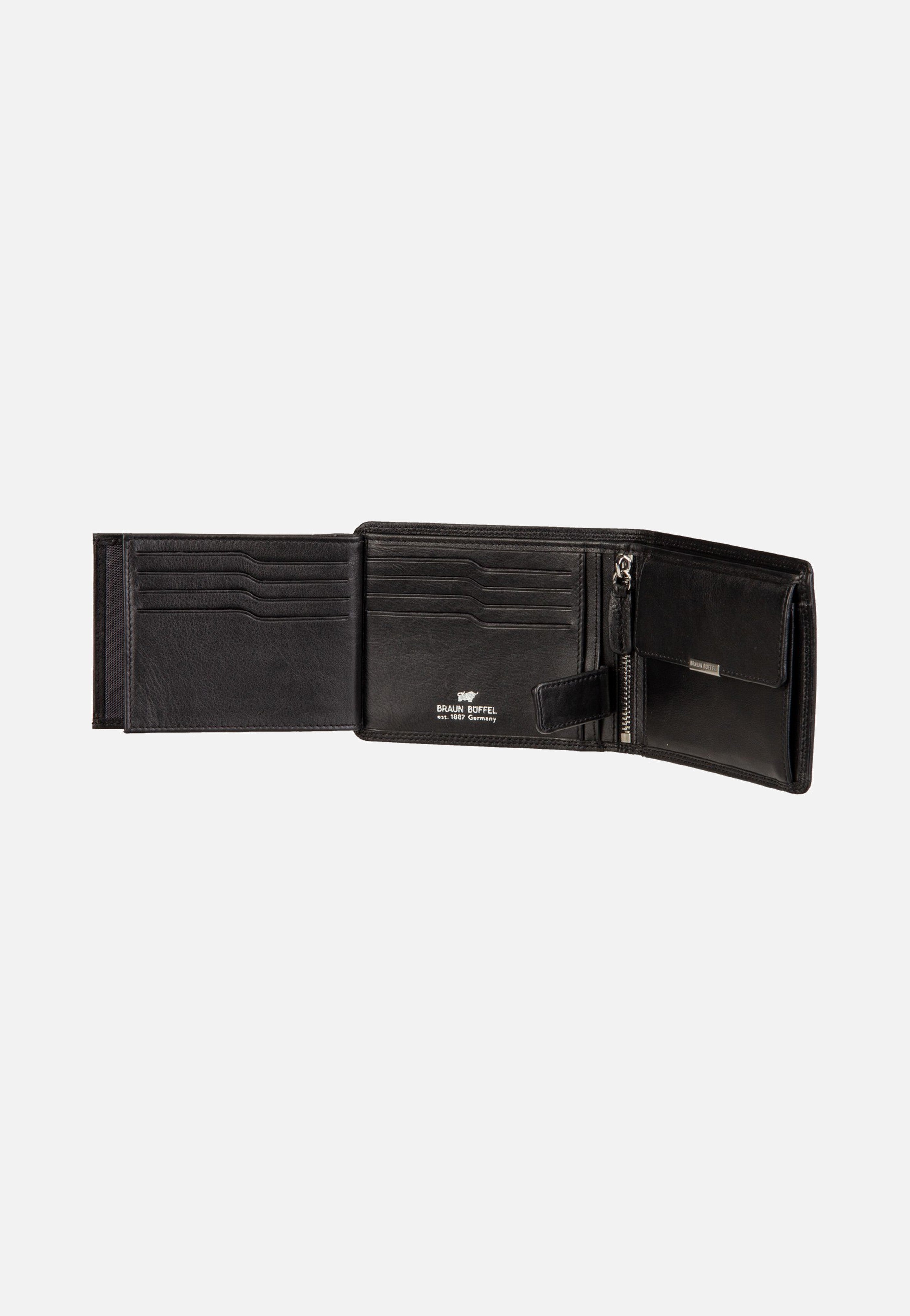 Golf RFID Coin Wallet 8Cs + Loop Black - Portemonnaie