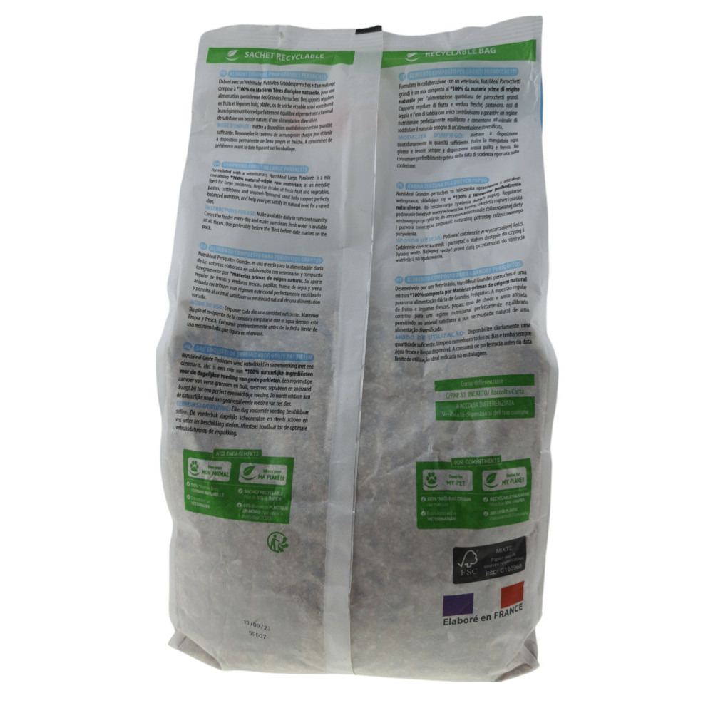 Graines grandes perruches nutrimeal - 2.5kg.
