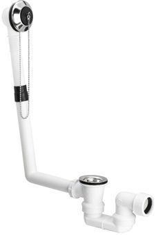 Viega Citaplex badplug- en overloopcombinatie m. stop en ketting 40mm