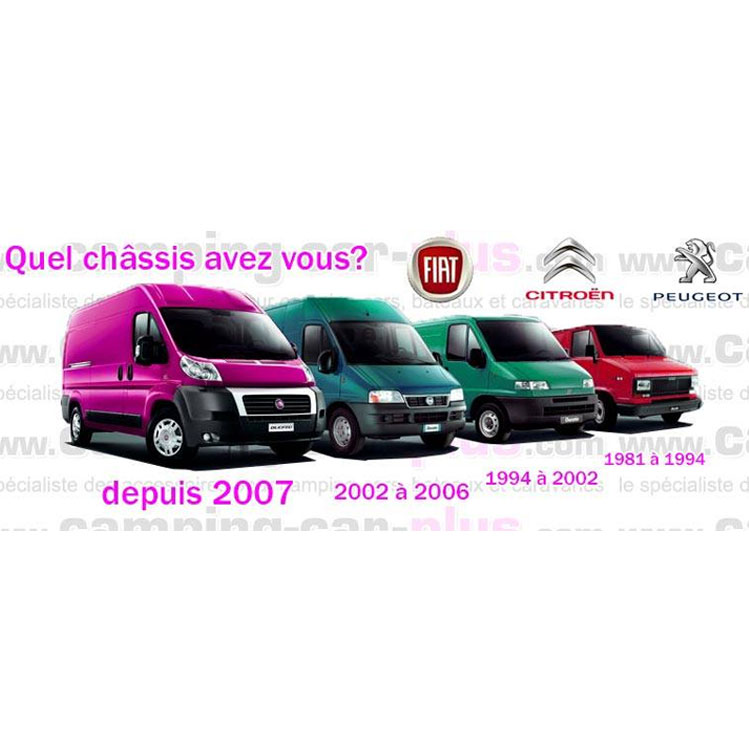 Coques rétros fourgon Ducato MILENCO Blanches