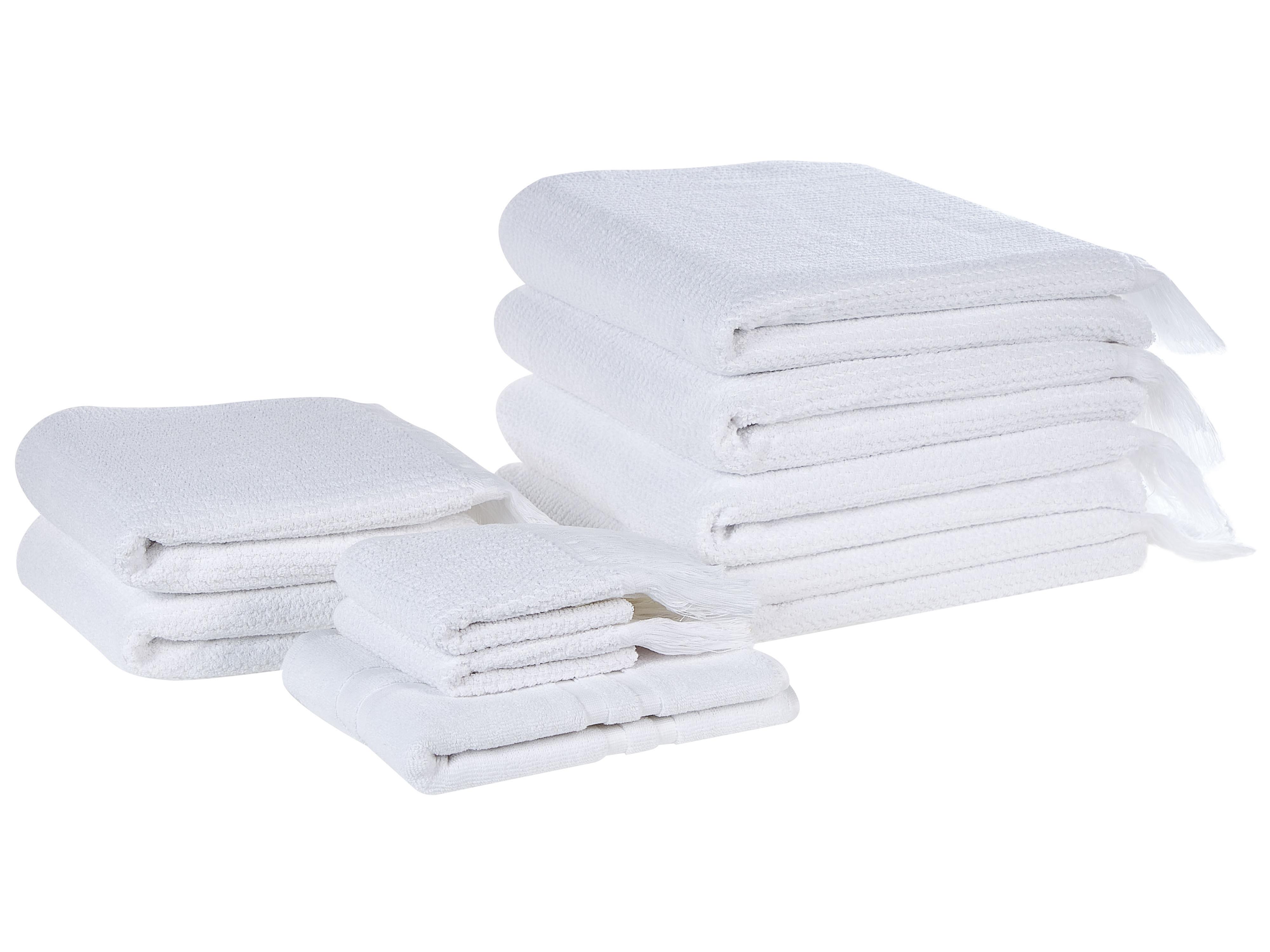 9-delige handdoekset ATIU Badstof Wit