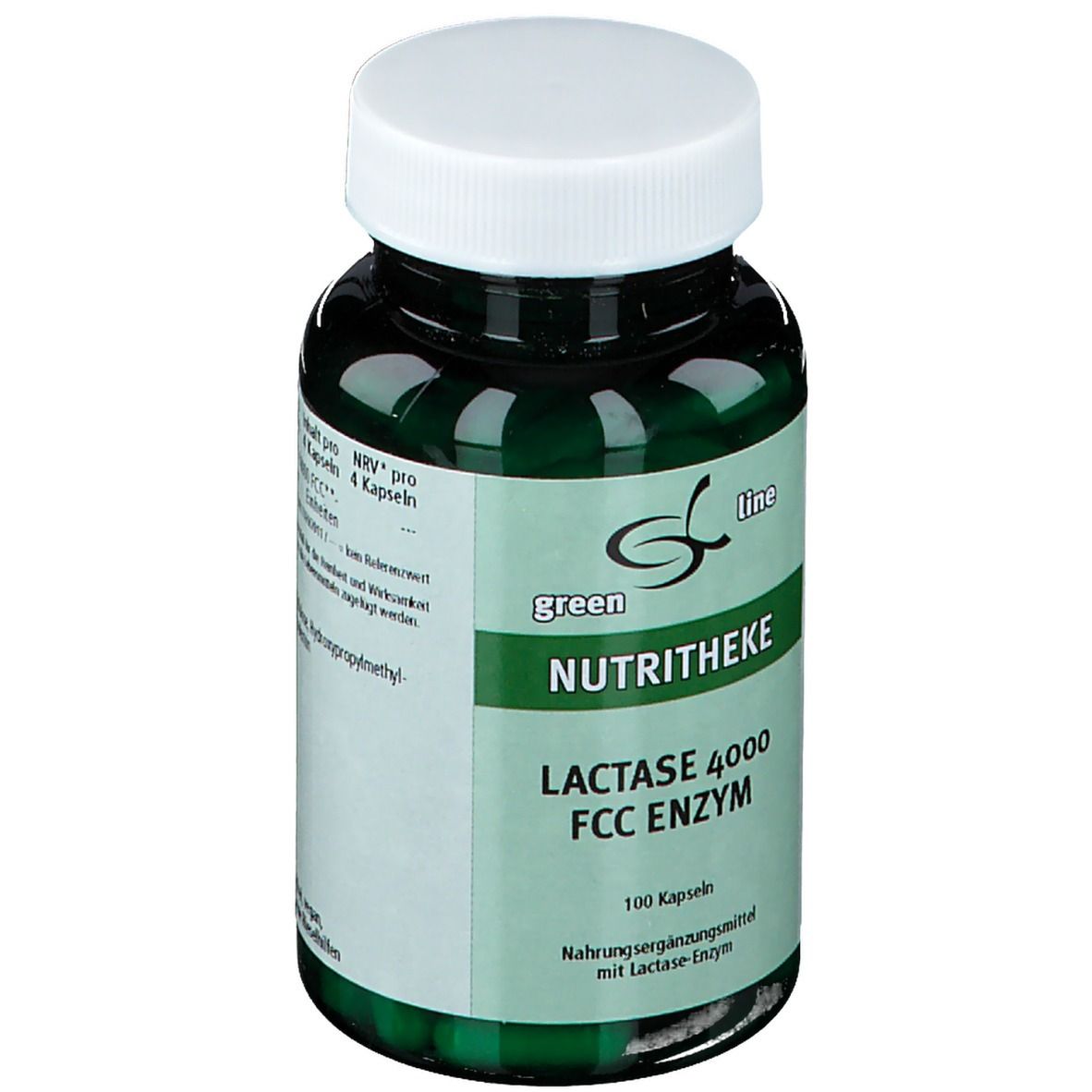 green line NUTRITHEKE Lactase 4000 FCC Enzym