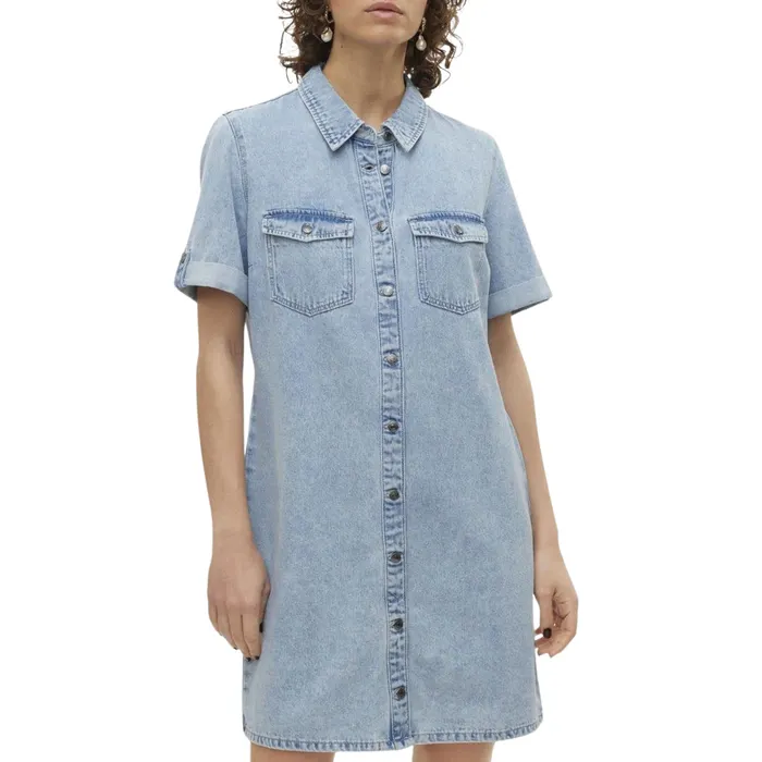 Vero Moda Jennie Denim Short Jurk Dames