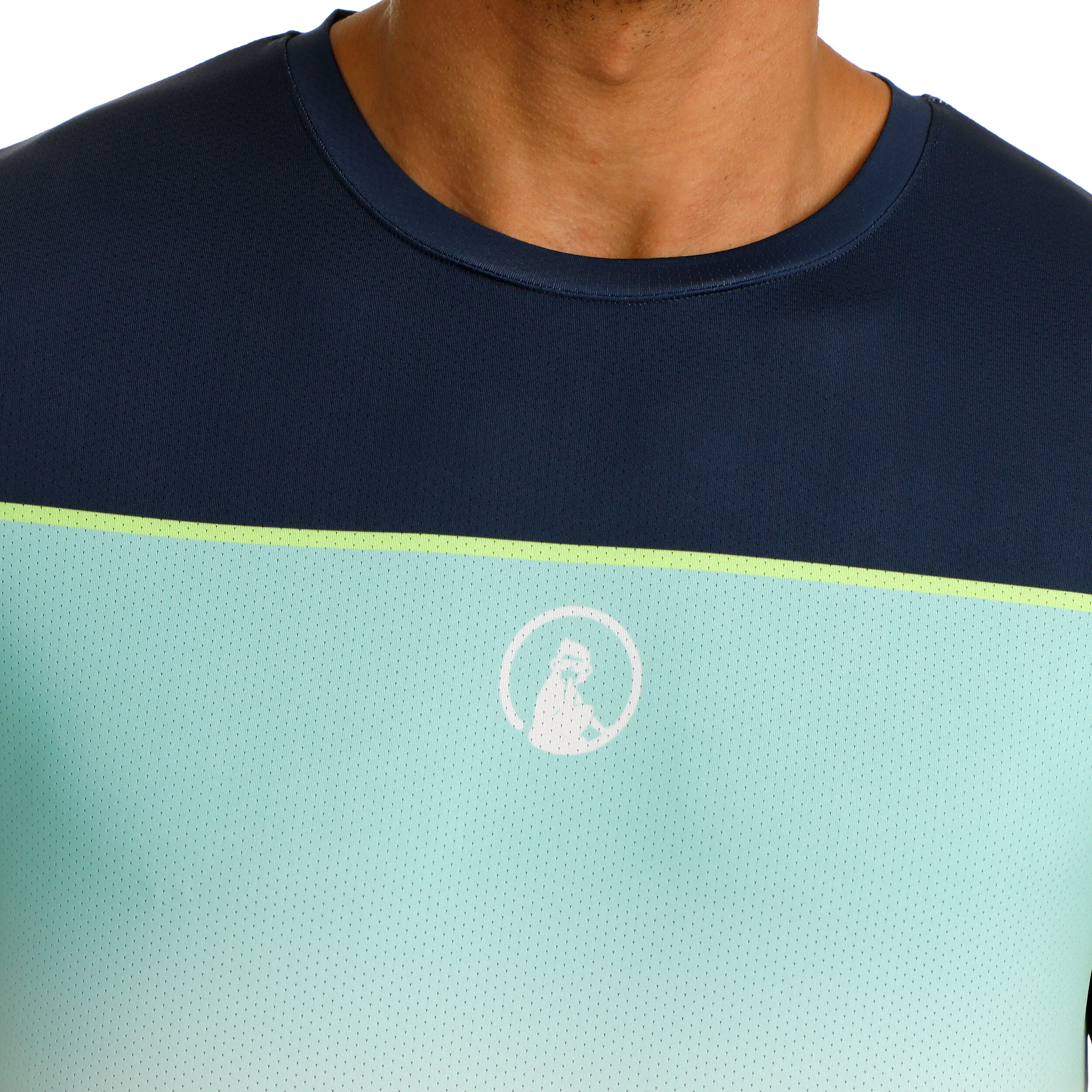 Quiet Please Wild Receiver Faded T-shirt Hommes - Bleu Foncé , Multicouleur