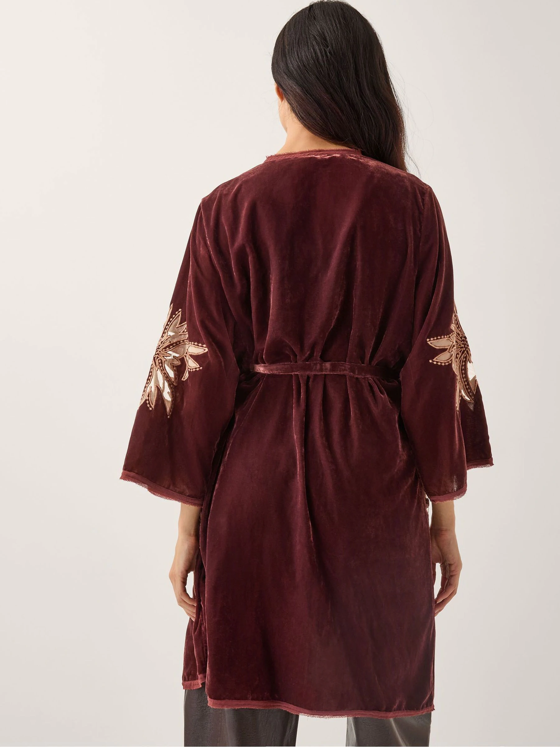 Monsoon Jaz Embroidered Velvet Cover-Up