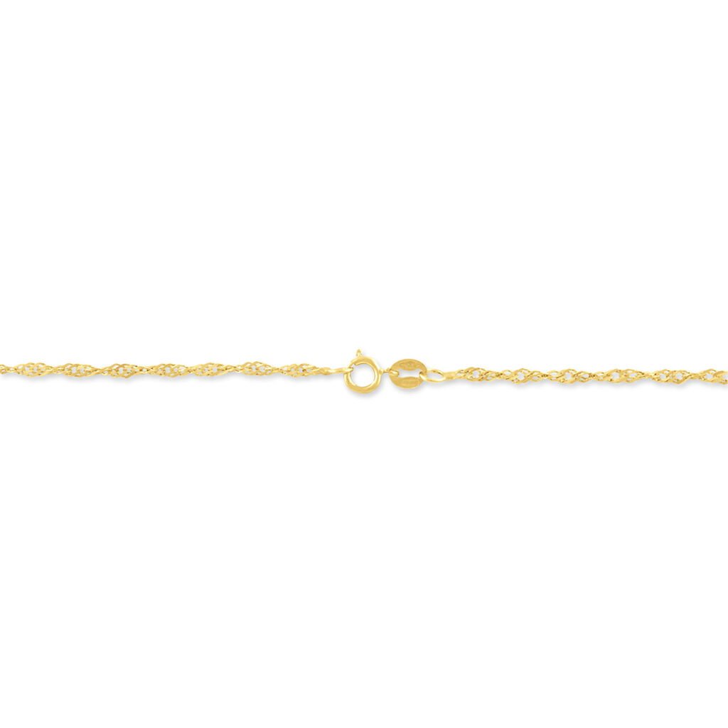 Chaîne Imanie Maille Singapour Or Jaune