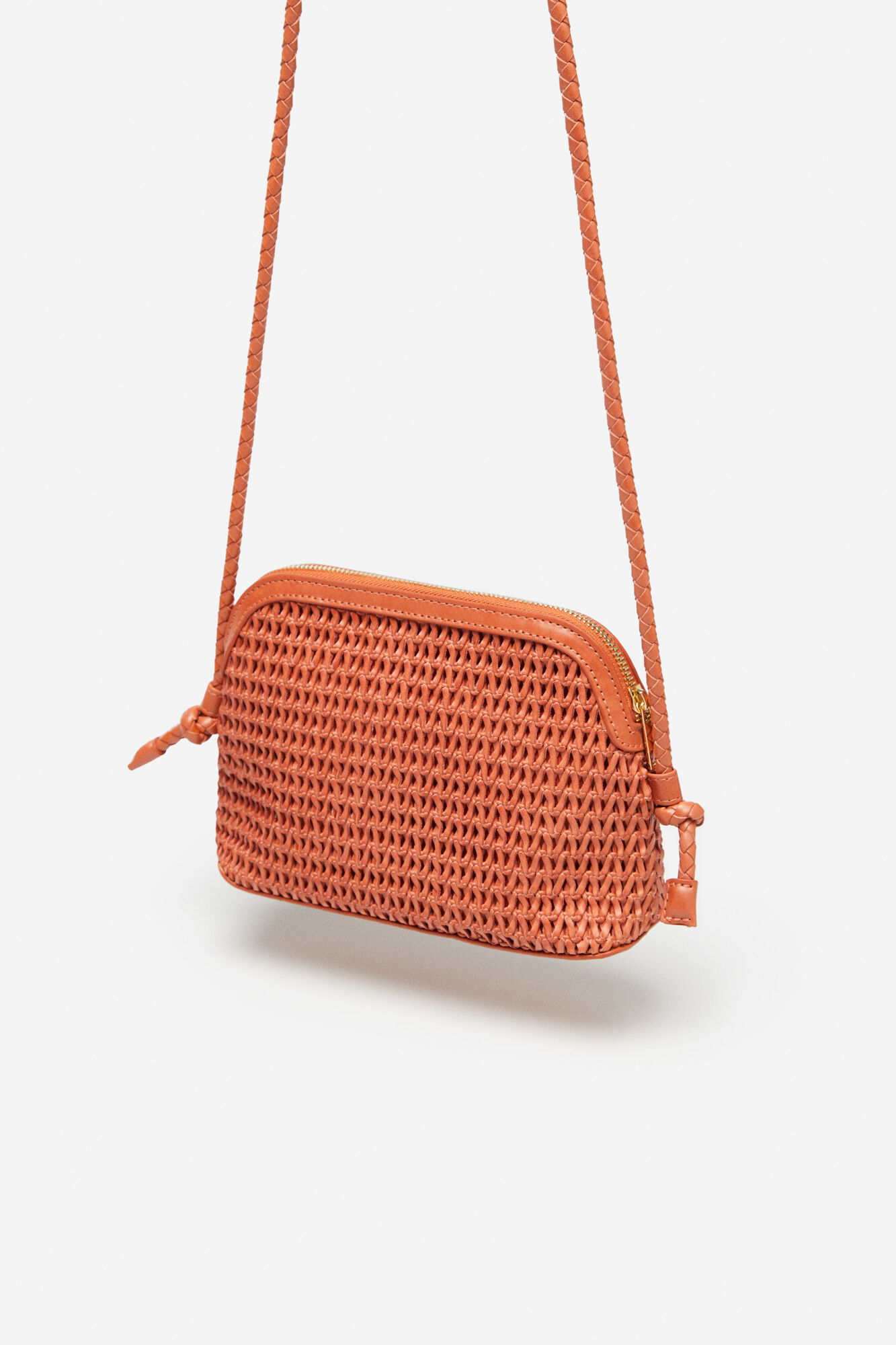Bolsa de ombro trançada - Rosa