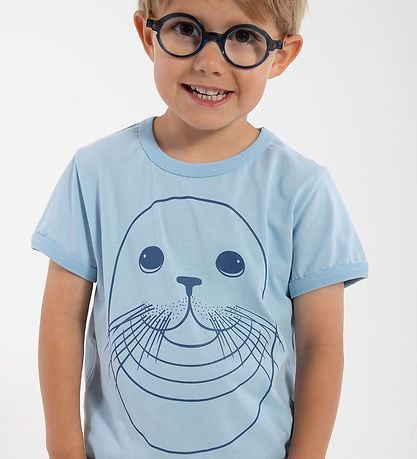 ANIMAL T-Shirt - AnimalHide - Baby Blue Outline Sael