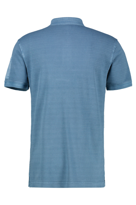 Lerros blauwe heren polo