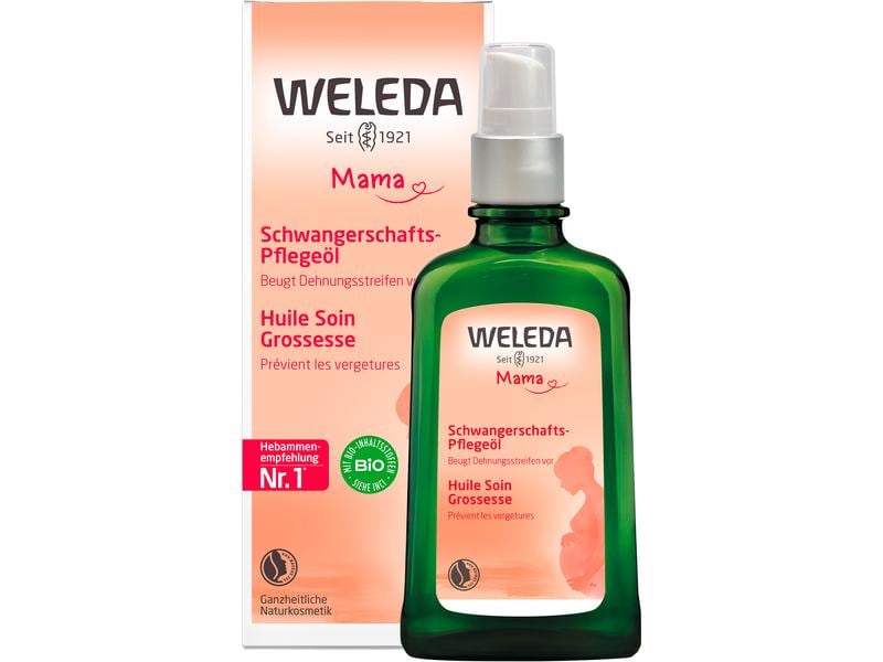 WELEDA Pflegeöl Schwangerschaft 100 ml Natürliches Schwangerschafts-Öl