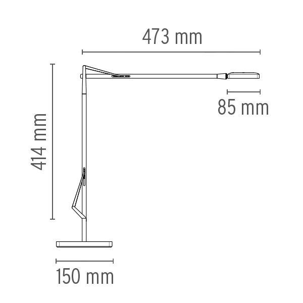 Kelvin Edge bureaulamp LED wit