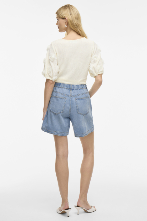 Vila blauwe dames korte broek