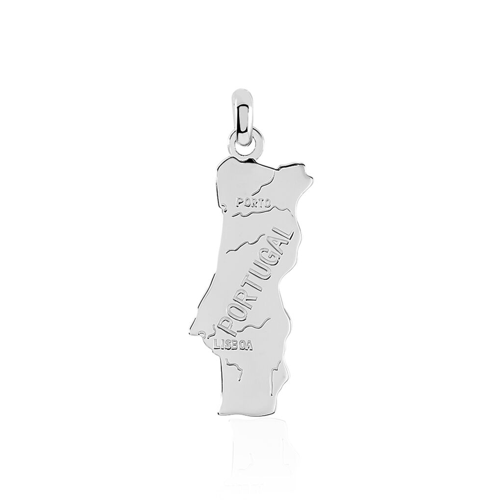 Pendentif Thea Argent Blanc