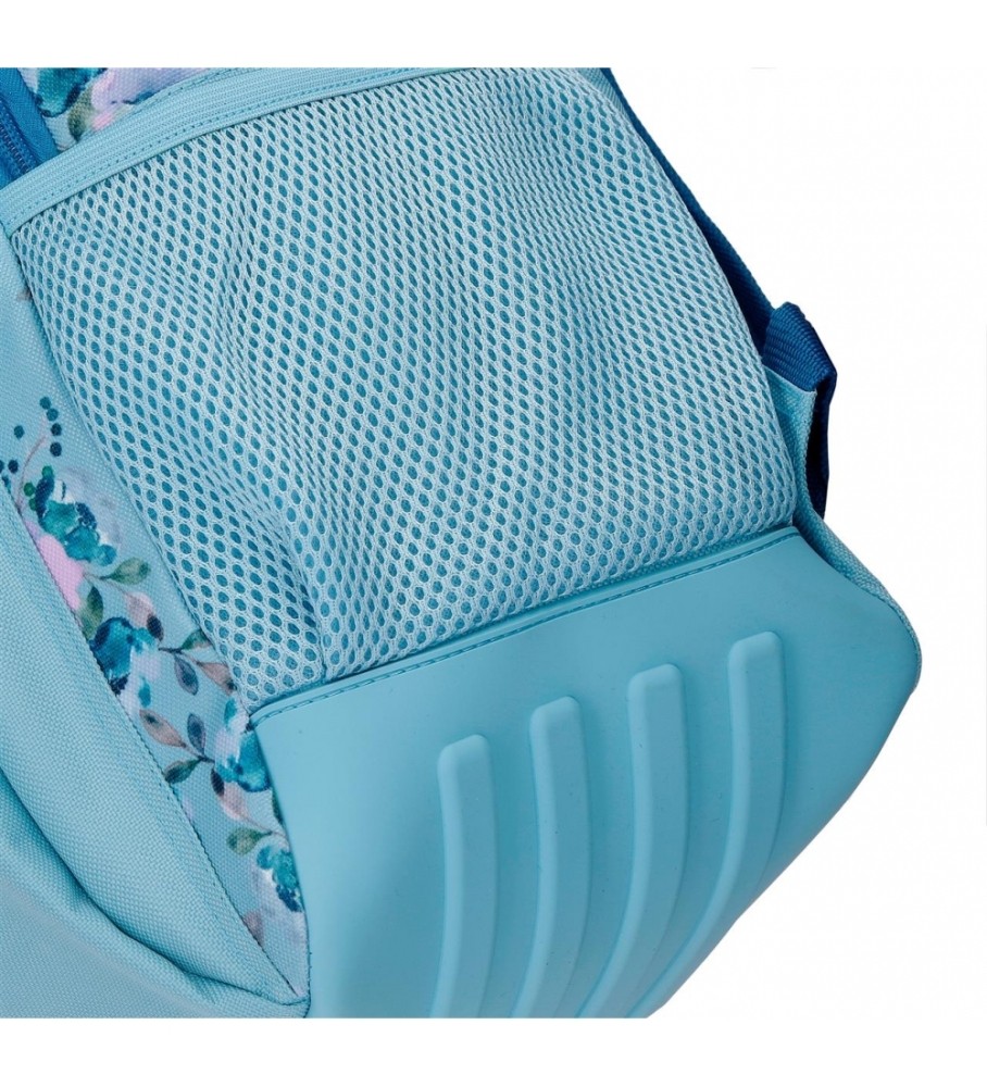 Joumma Bags Mochila Escolar MovomWild Flowers dos compartimentos azul -33x46x17cm-