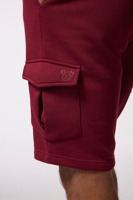 Sweat-Cargobermuda, Elastikbund, Cargotaschen