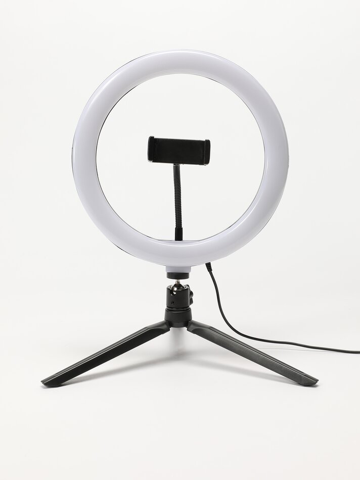 Ring light com tripé - Branco