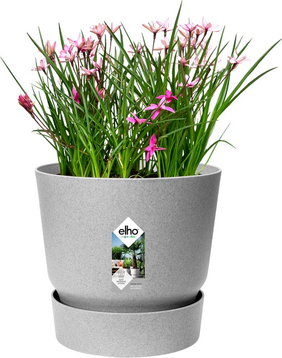 Elho bloempot Greenville grijs D 19,5 H 18,4 cm