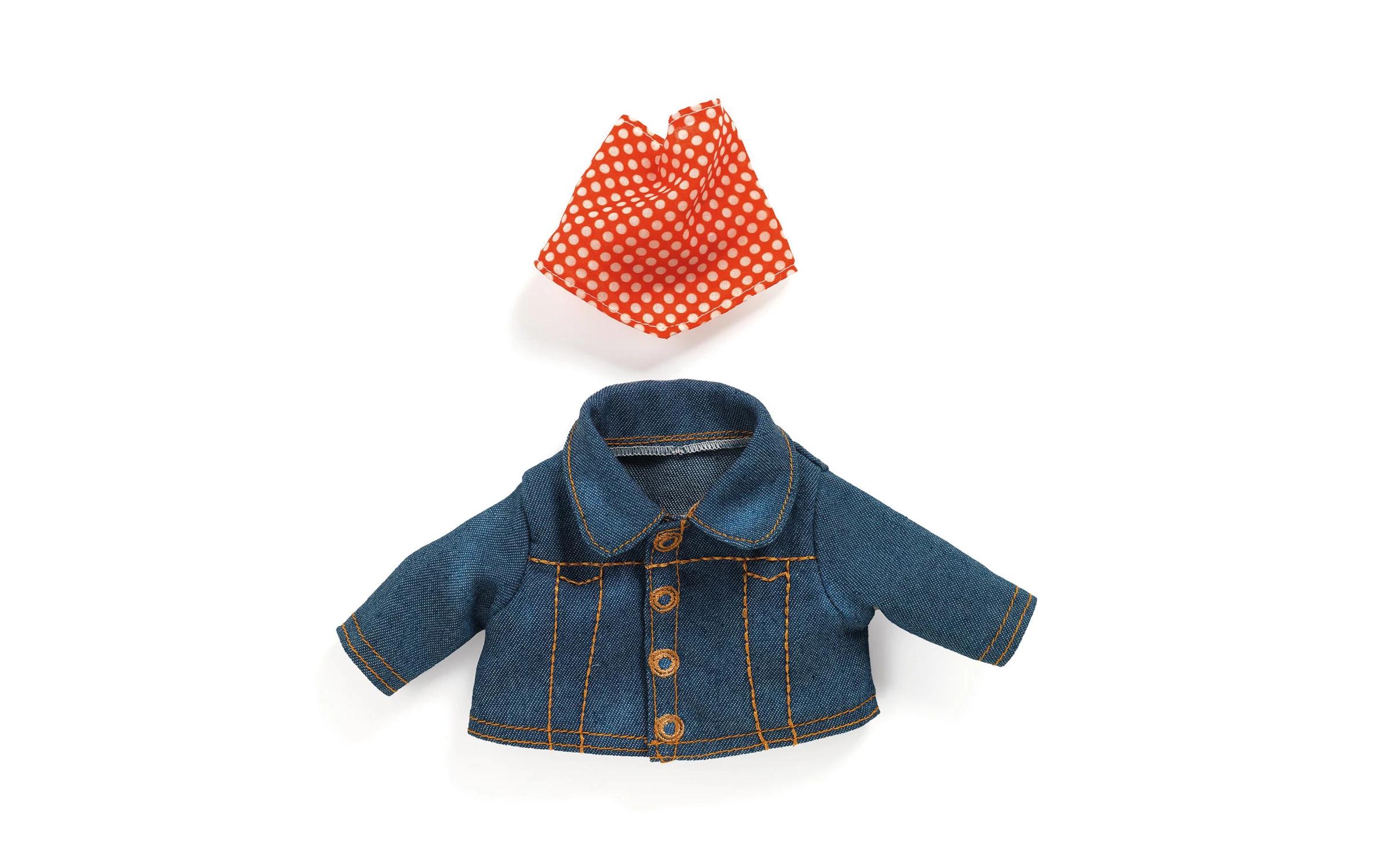 Pomea Kleiderset Lovely Blue jacketTrendige Jeansjacke für Puppen