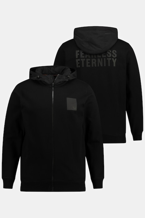 STHUGE Hoodiejacke, Sweat, Web-Kapuze, Rückenprint, bis 8 XL