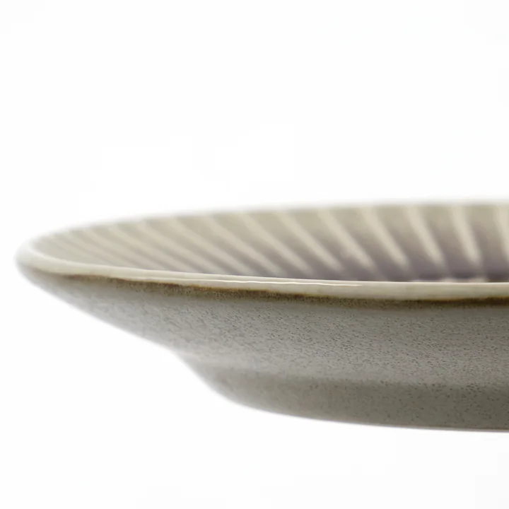 House Doctor - Pleat Kuchenteller Ø 16 cm, grau / braun
