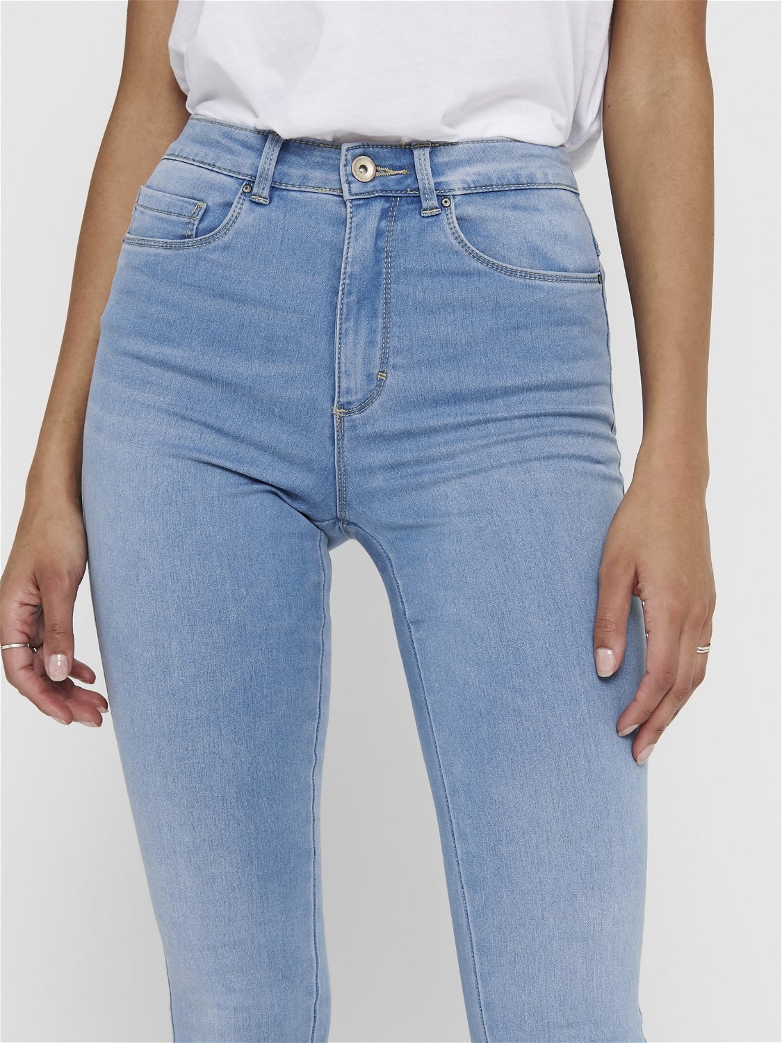 ONLROYAL Hohe Taille Skinny Fit Jeans Light Blue Denim