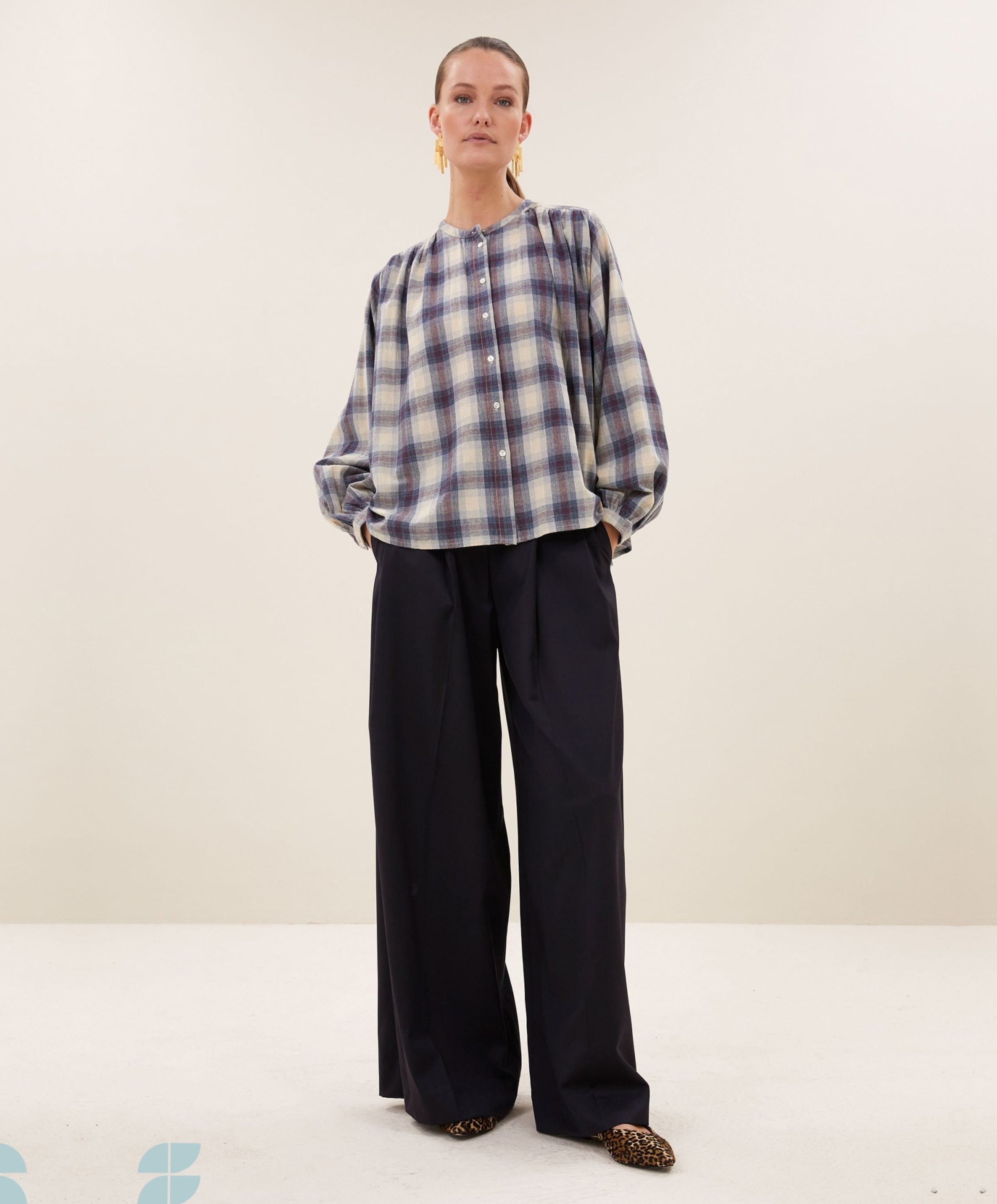 by-bar Dames blouse blauw