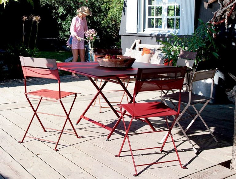 Fermob Caractère tuintafel 128x128 Cotton White
