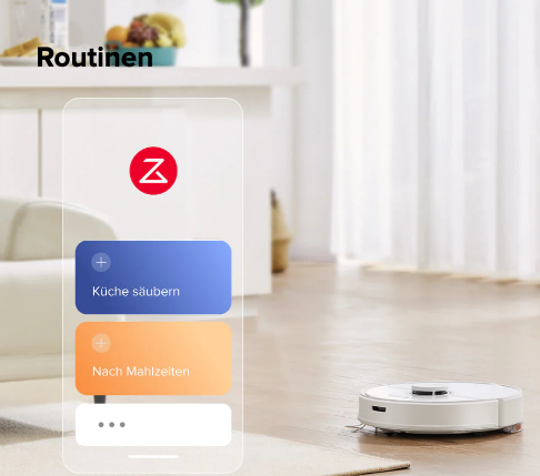 Q7 Max  Staubsaug-Roboter Staubsauger Nass / Trocken Bodenreinigung mit App Steuerung   Auto Empty Pure Dock (Q7MP02-00) - Weiss