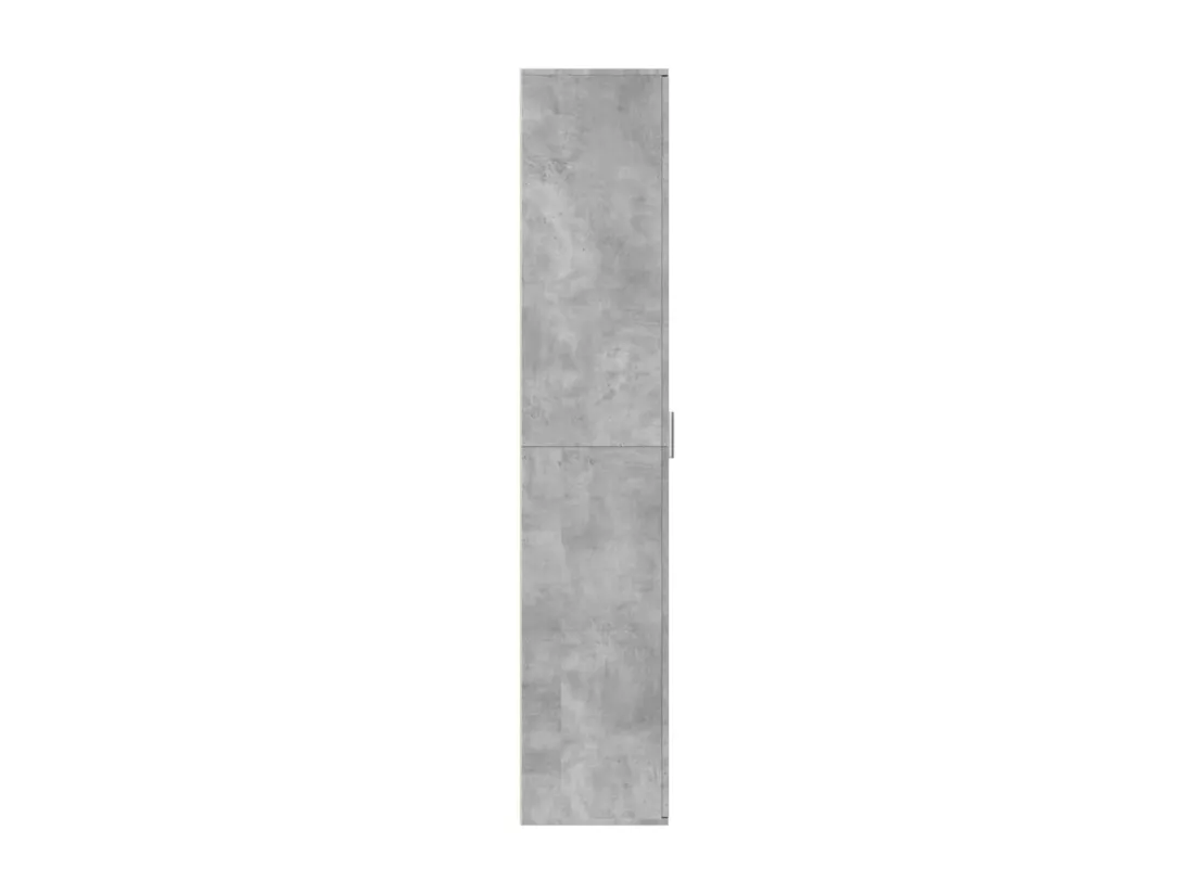 Buffet haut gris béton 60x35x180 cm bois d'ingénierie