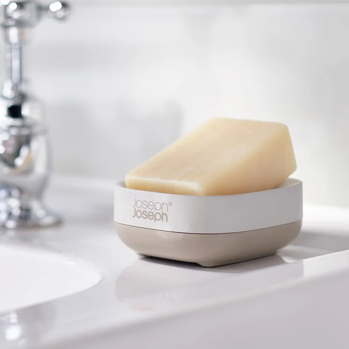Joseph Joseph - Slim Compact Seifenschale, ecru