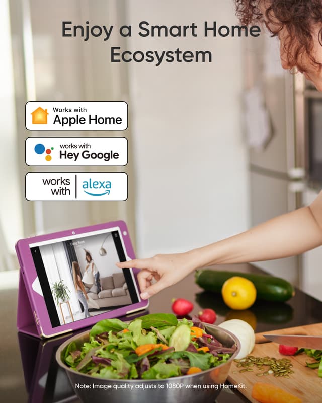Eufy Indoor Cam E30 indendørs sikkerhedskamera (hvid)