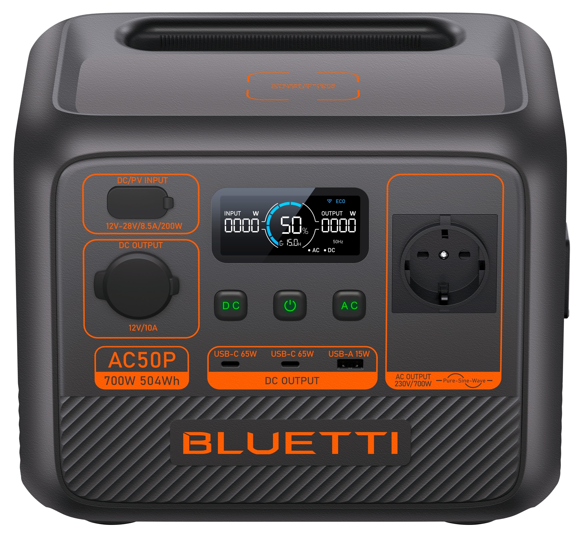 Bluetti AC50P Powerstation 700 W / 504 Wh