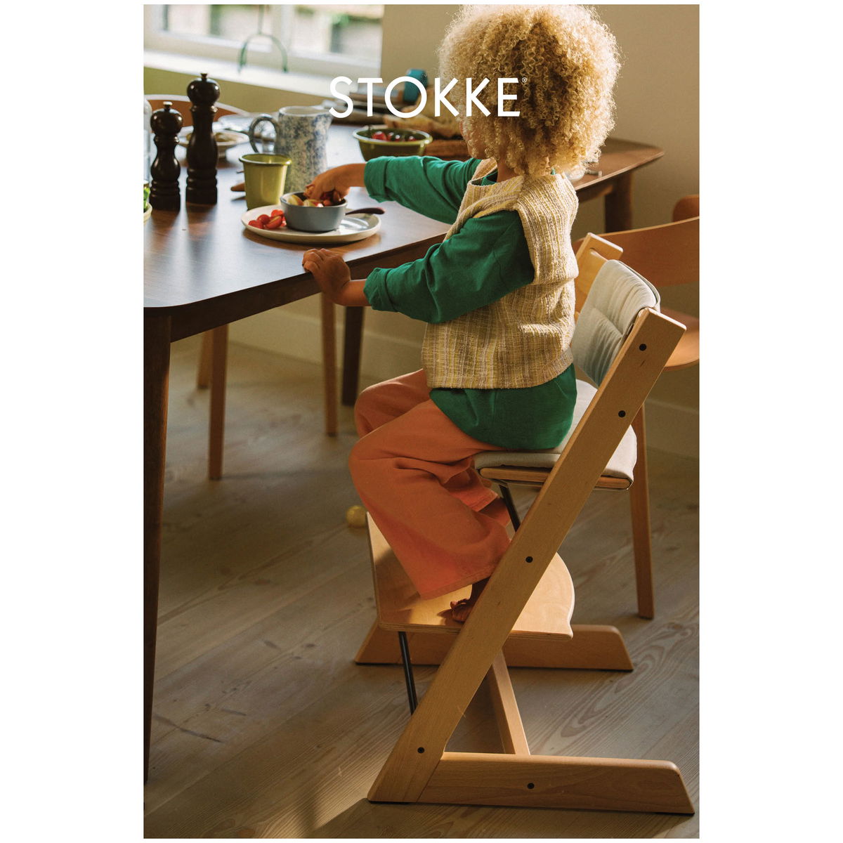 STOKKESTOKKE   Tripp Trapp Sitzkissen Recycled anthracite