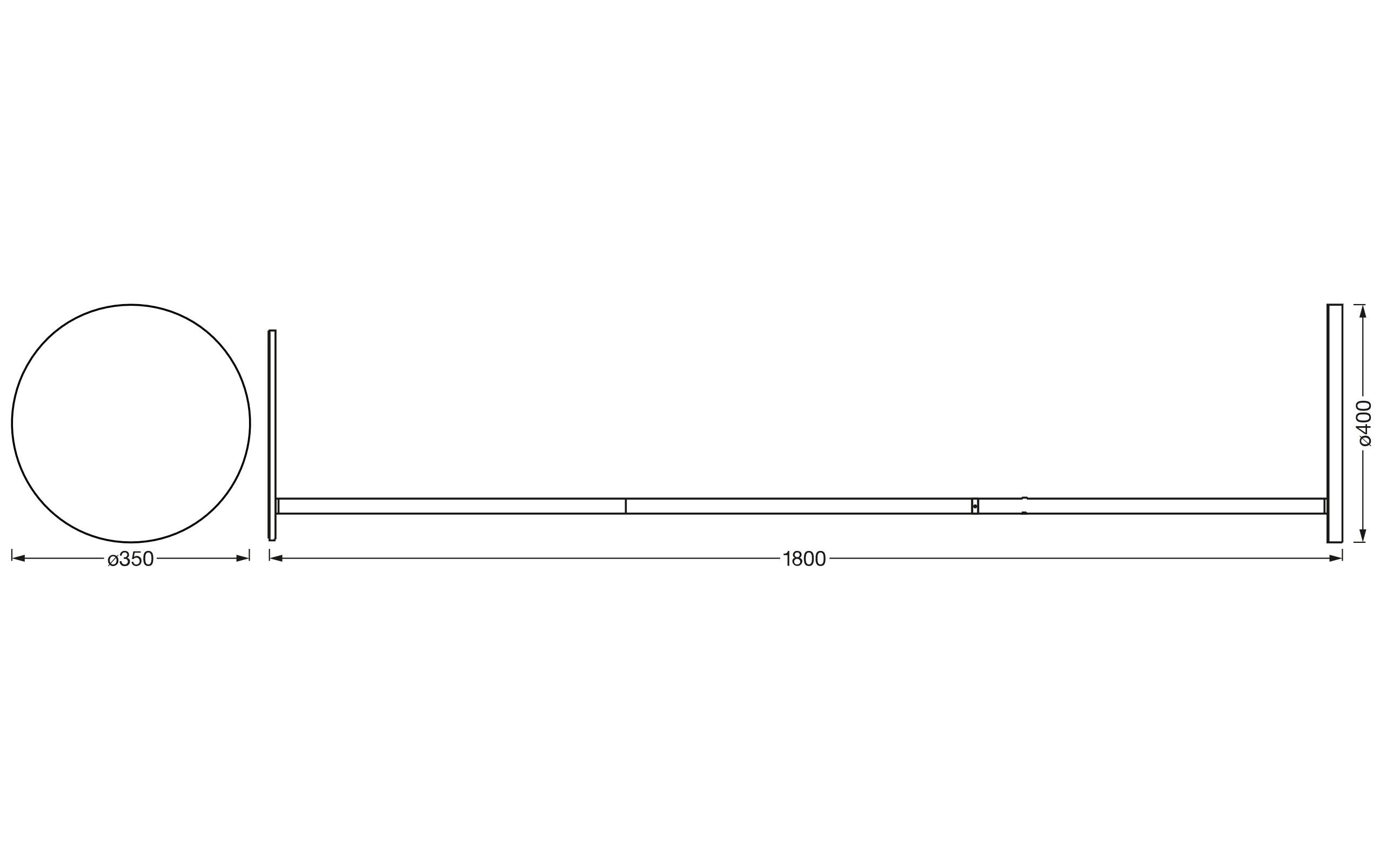 Stehleuchte Sun@Home LED Panan Floor, 36 W, CRI95, 180 cm<br>Smarte Tischlampe mit WiFi- Technologie