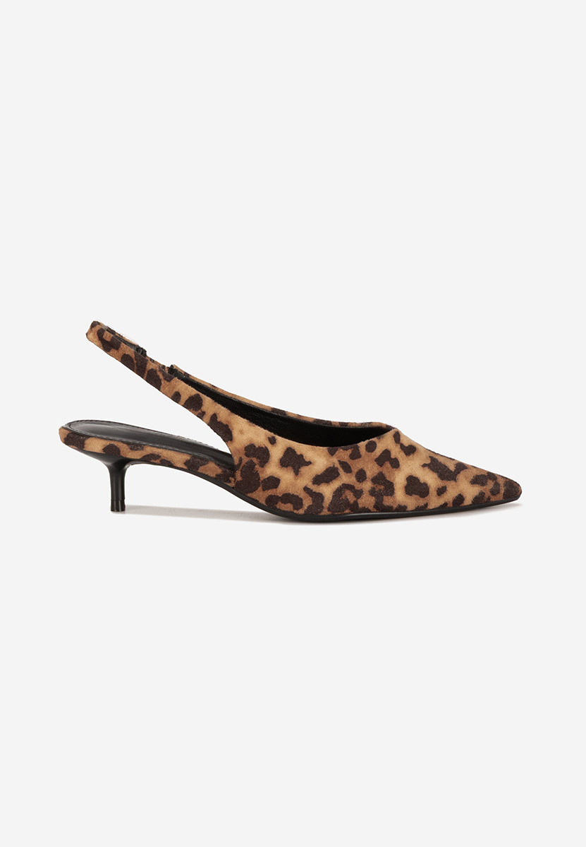 Chaussures slingback leopard Amadeea