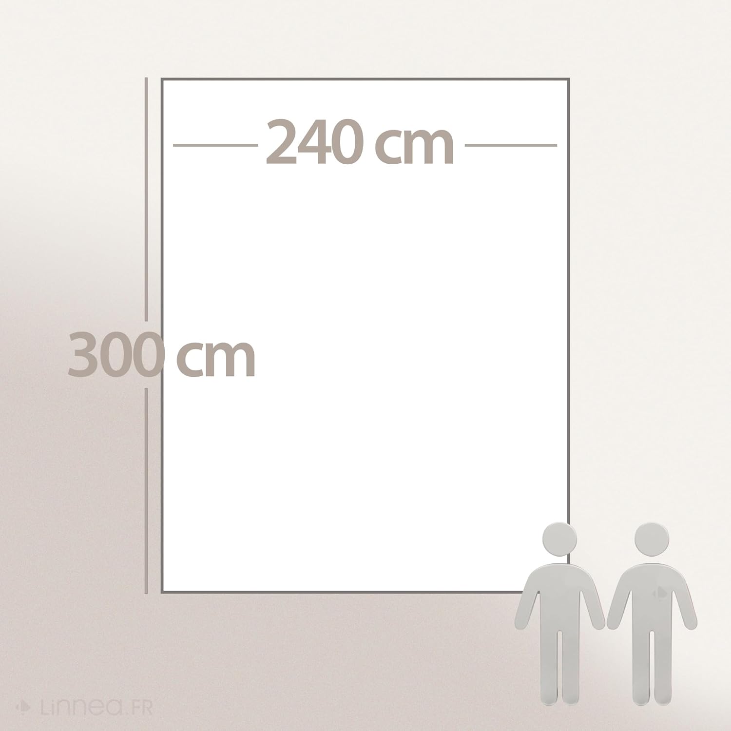Linnea Woolmark Decke, reine Schurwolle, 500 g/m², Volta, 240 x 300 cm, Rosenholz