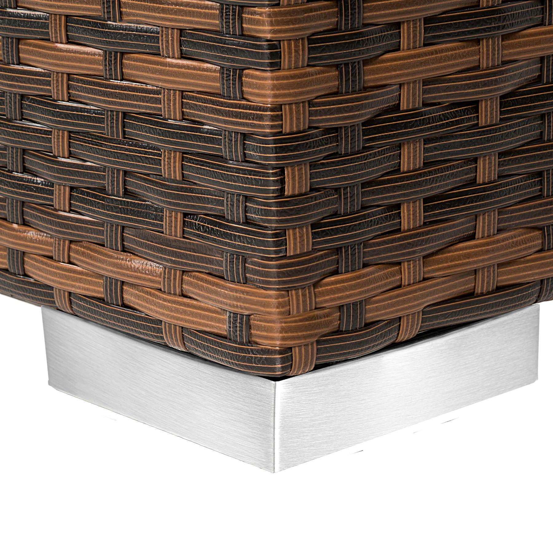 tectake® 2er Set Rattan Sonnenliegen, mit Aluminiumgestell, 5-fach verstellbare Rückenlehne, Dicke des Polsters 7,5 cm, inklusive Schutzhülle