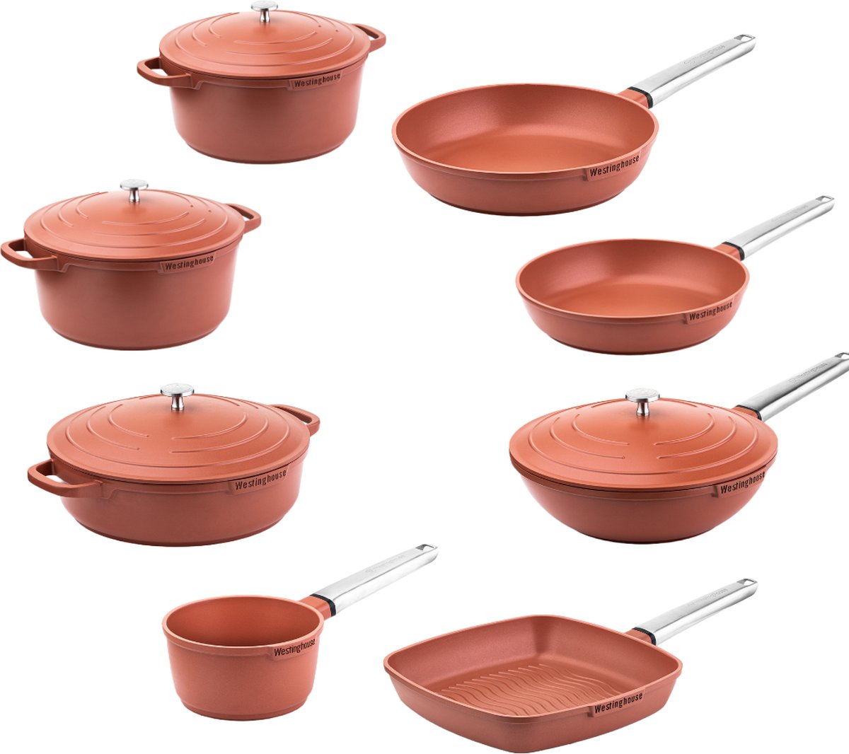 Westinghouse Pannenset â 13-delige complete Performance set â Rood