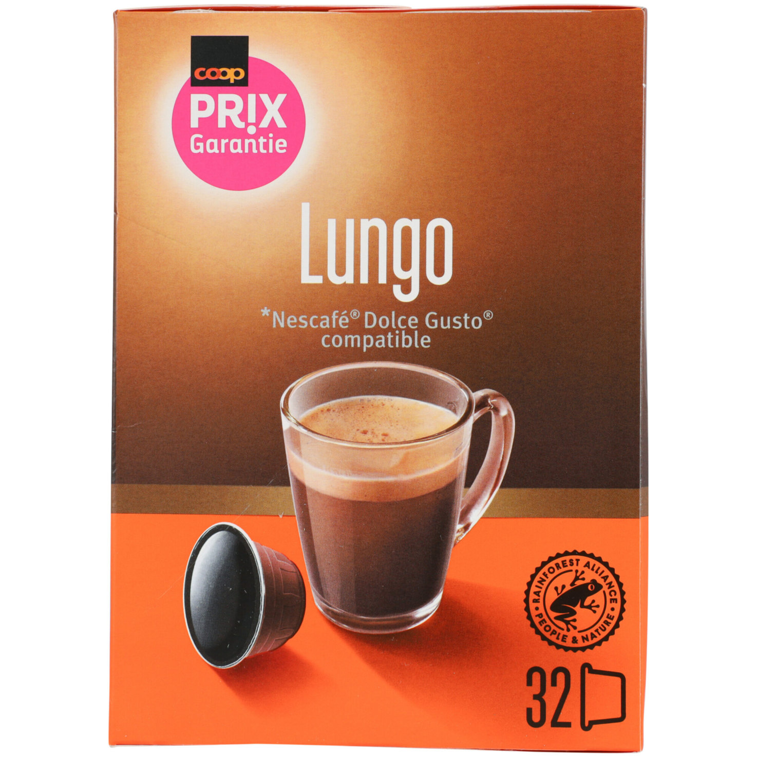 Prix Garantie Lungo Nescafé Dolce Gusto kompatible 32 Kapseln