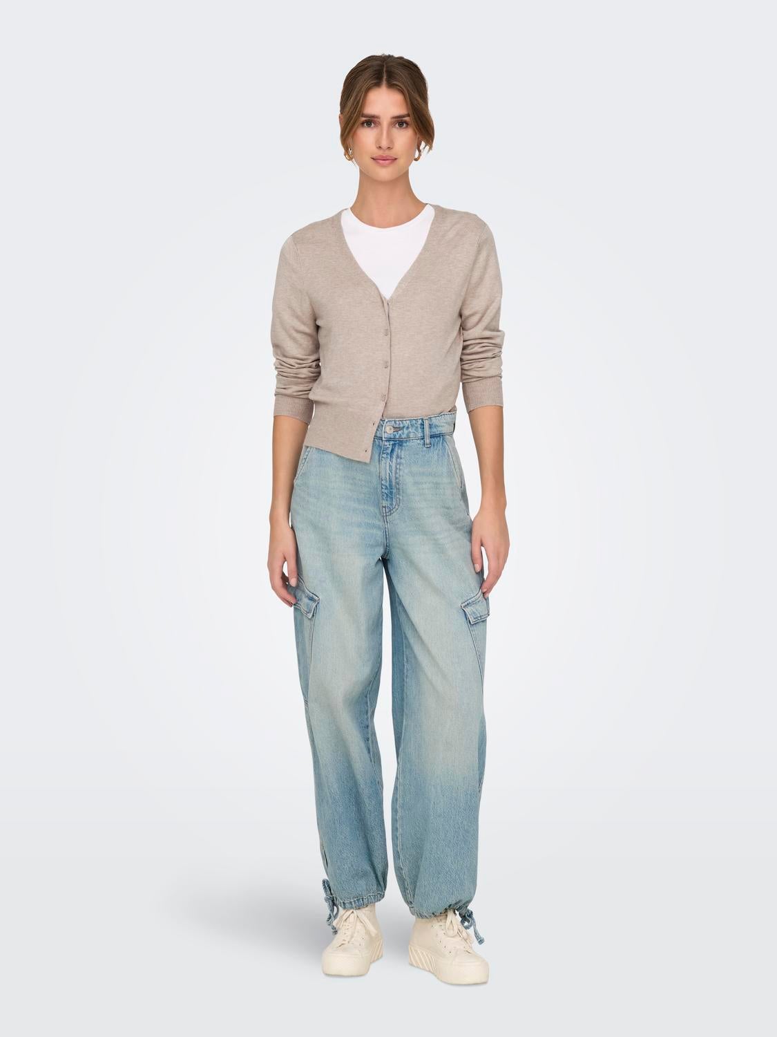 ONLVENICE Strickjacke Whitecap Gray