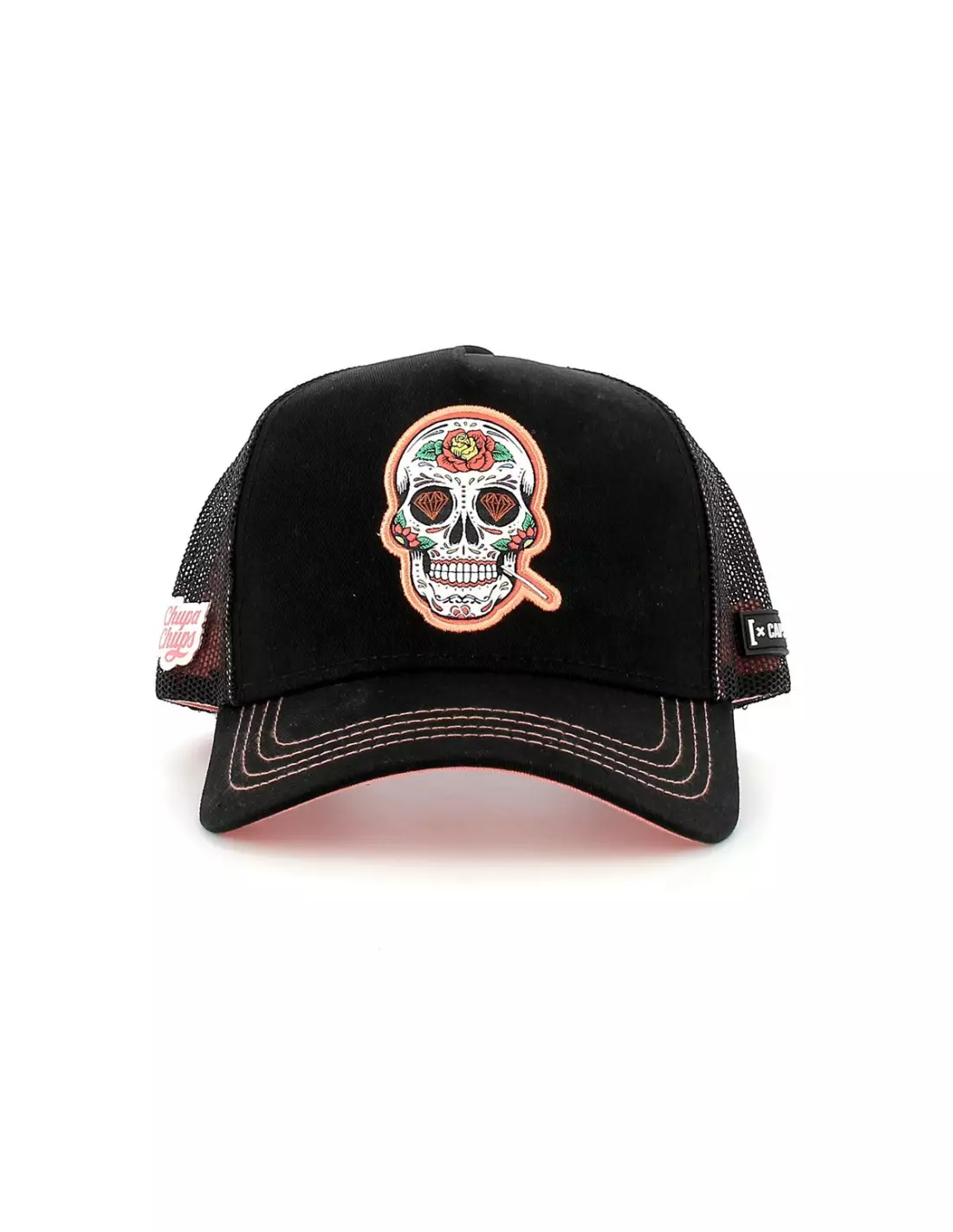CAPSLAB Casquette Chupa Chups Skull Fluo - Casquettes Noirrose