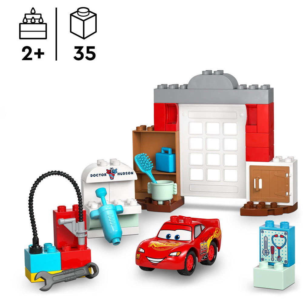 Køb LEGO® DUPLO Disney TM - Lynet McQueens Besøg I Docs Værksted 10456