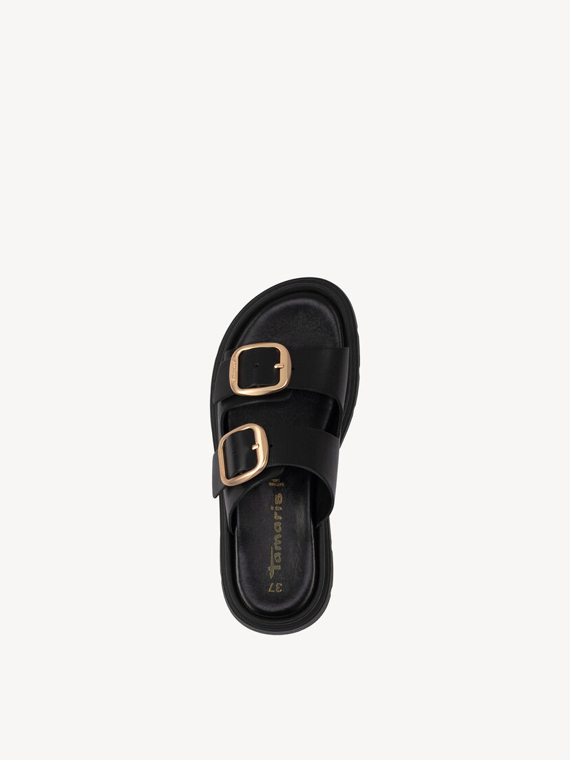 Leren Slipper - zwart
