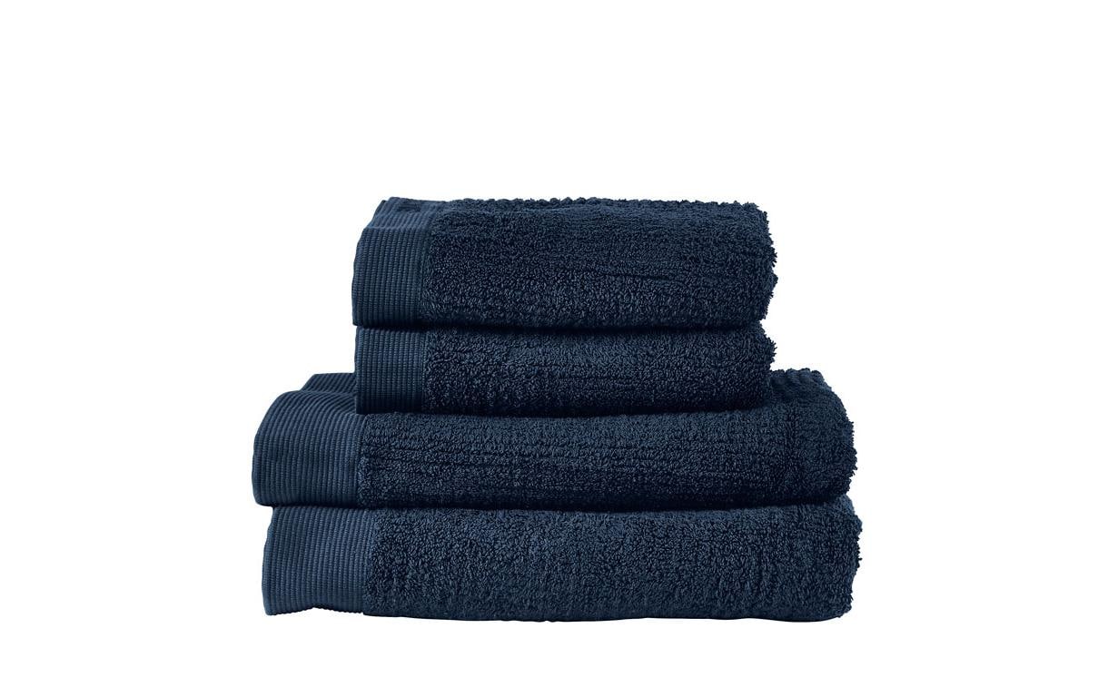 Frottierset Classic Dark Blue 50 x 100 cm, 70 x 140 cmDusch und Handtuch Set