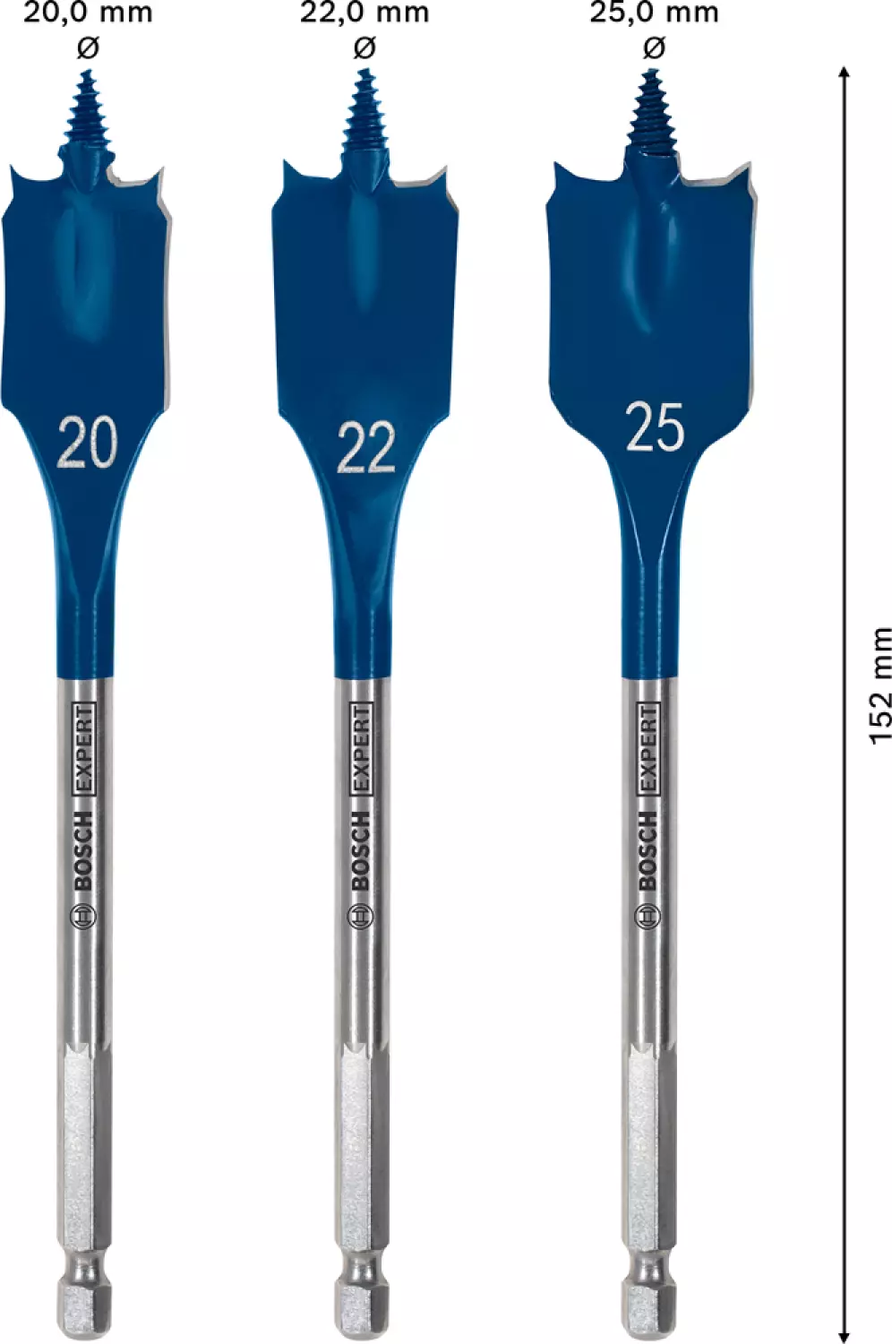 Bosch 2608900331 EXPERT 3-delige speedborenset Self Cut Speed - 20/22/25mm