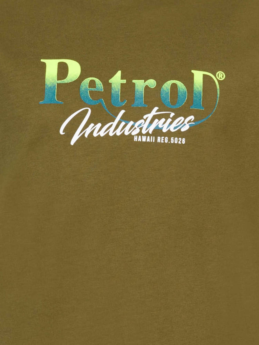 Petrol Industries T-shirt mosgroen