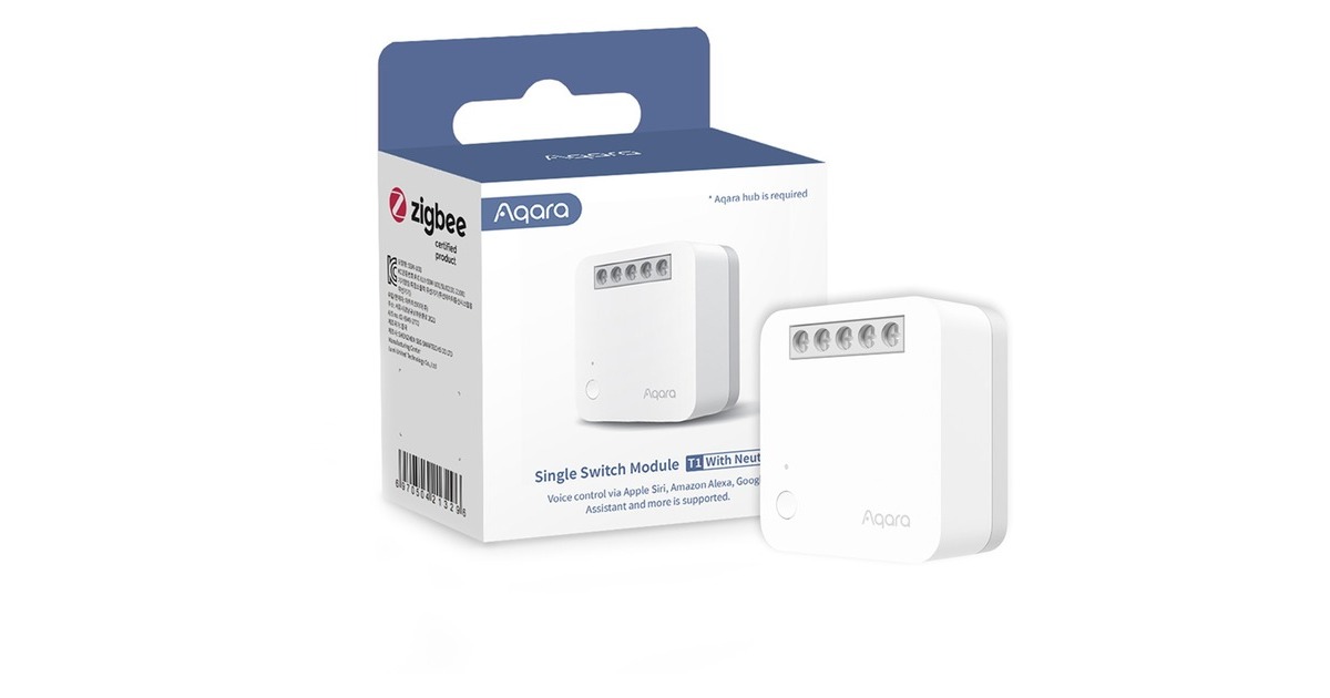 AqaraSingle Switch Module T1 (With Neutral) relais  (Wit)
