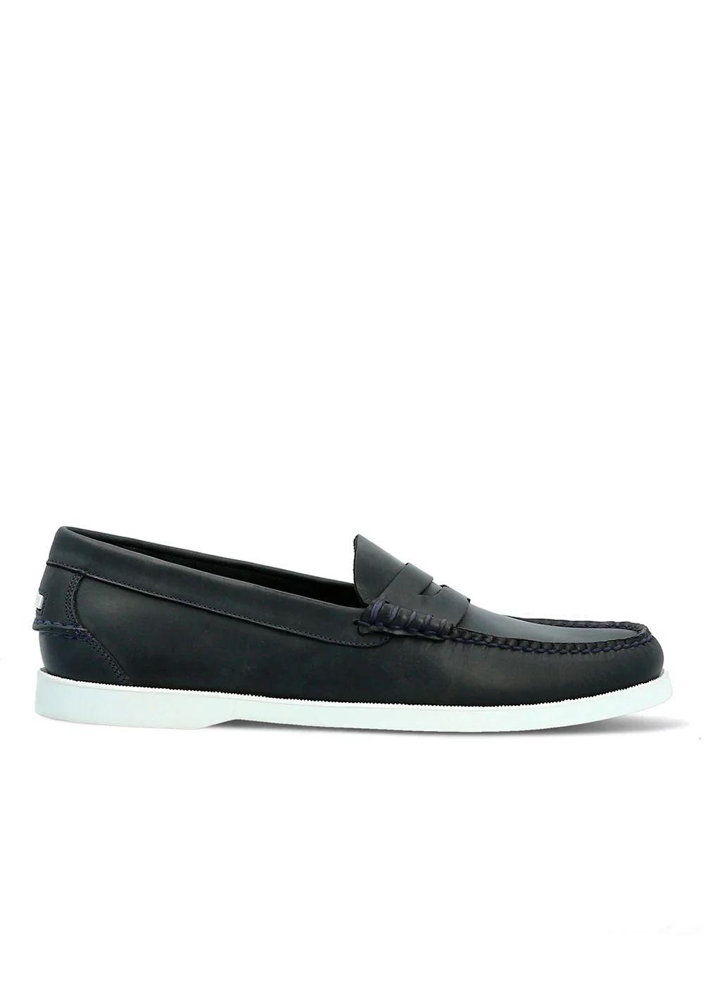 BOAT MOC CUIR NAVY