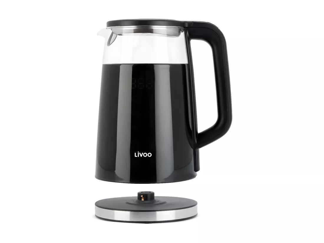 Bouilloire digitale noire design 1.7L