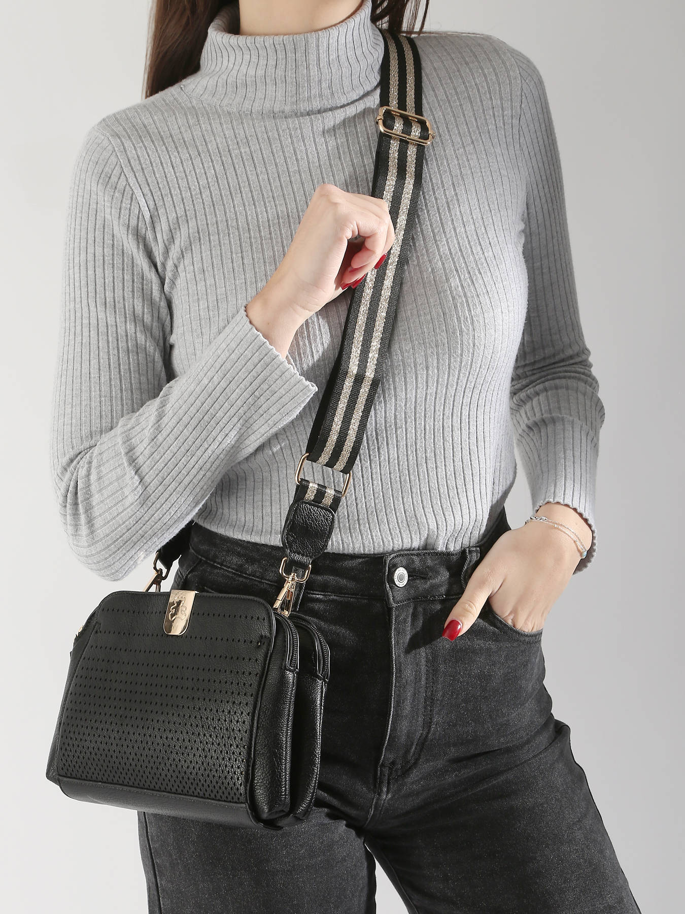 Sac bandoulire Ajoure LULU CASTAGNETTE